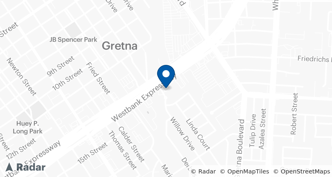 Map of Dairy Queen Location:: 78 Westbank Expressway, Gretna, LA, 70053-3654